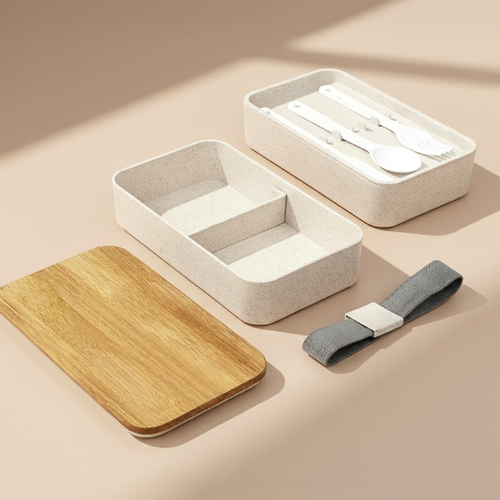 Portacomidas Bambú Belloti - Entrega Inmediata